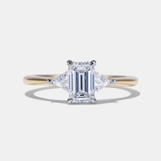 Marni Diamond Three Stone Engagement Ring