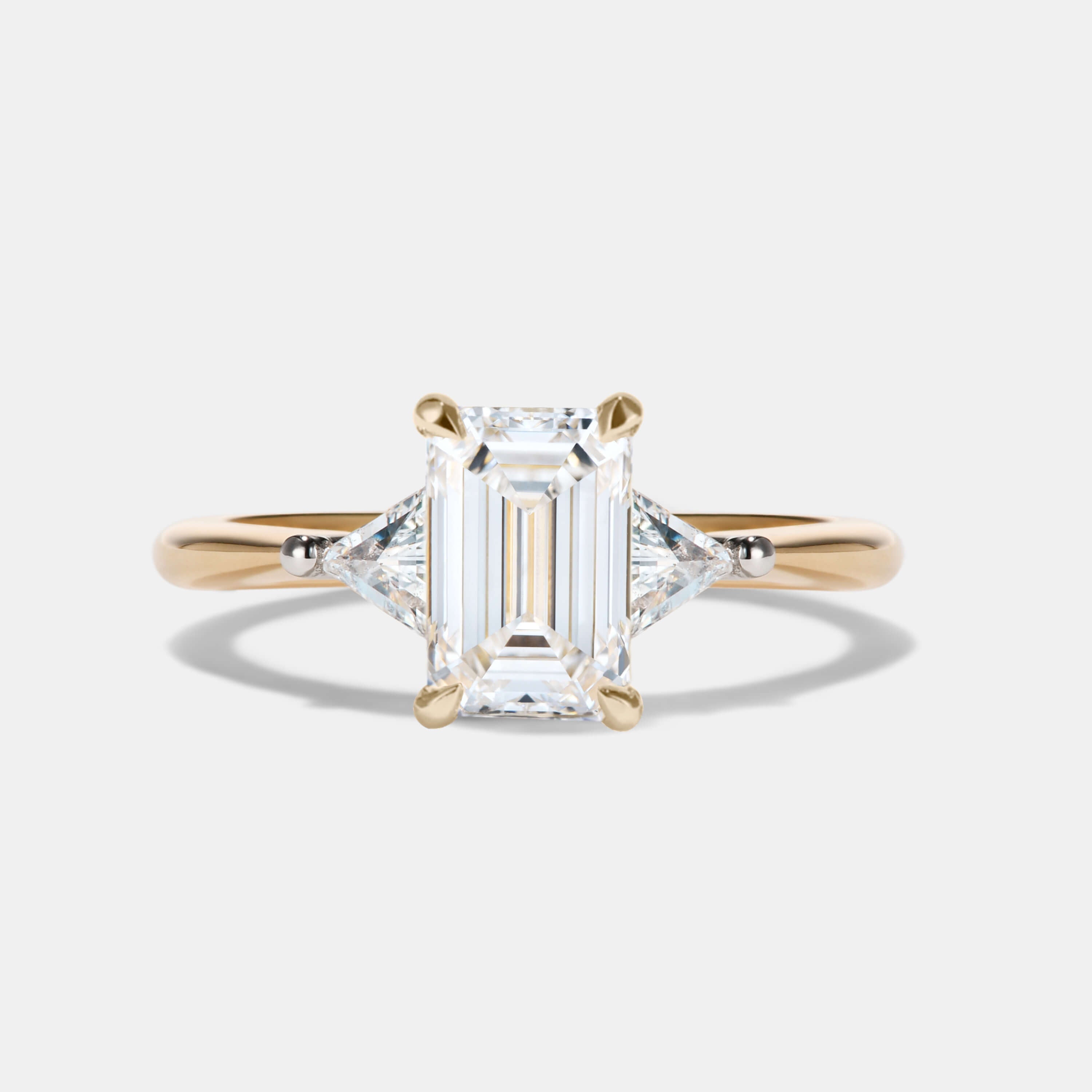 MARNI Lab Grown Diamond Three Stone Engagement Ring