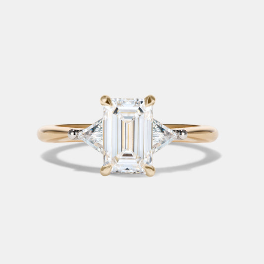 MARNI Lab Grown Diamond Three Stone Engagement Ring