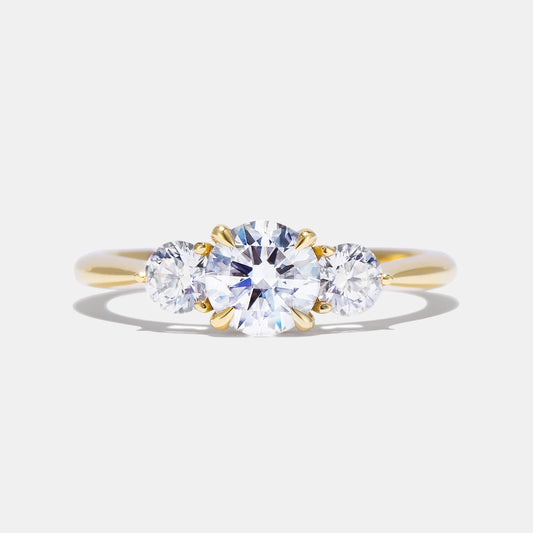 Maya Diamond Three Stone Engagement Ring