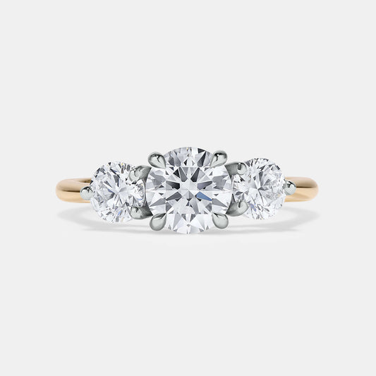 Maya Diamond Three Stone Engagement Ring