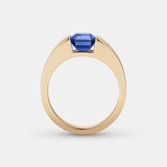 Mies 1.87ct Asscher Cut Sapphire Solitaire Engagement Ring