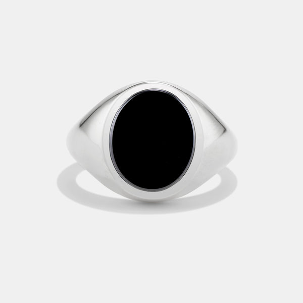 Onyx Signet Ring - Sterling Silver | Cushla Whiting