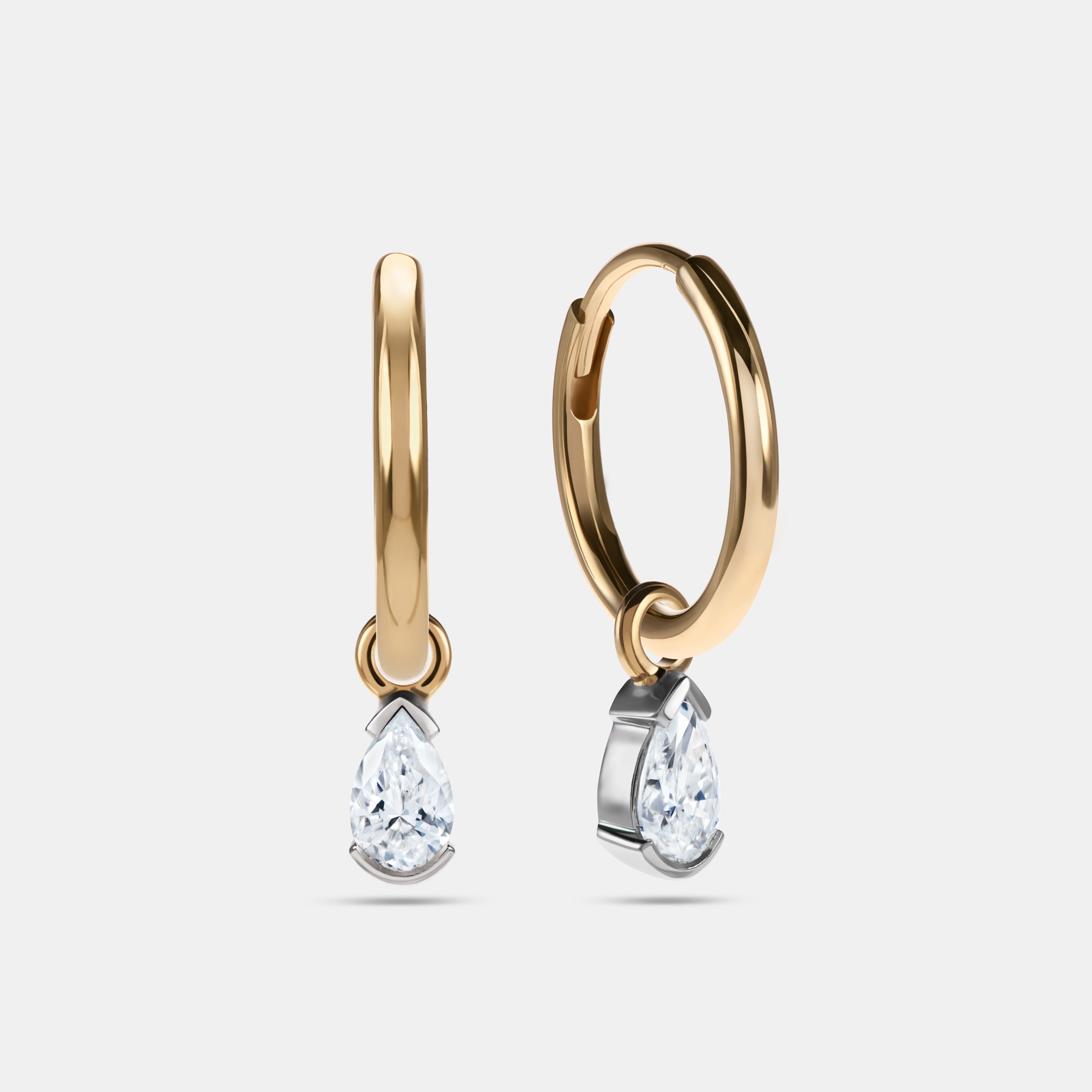 Pear Diamond Earring Charm - 0.19ct