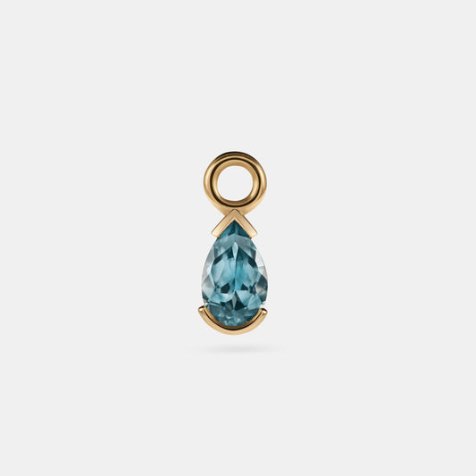 Pear Montana Sapphire Earring Charm - 0.27ct