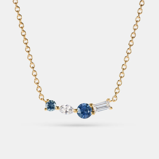 Petite Colour Necklace Style No. 1 - 18 Karat Yellow Gold