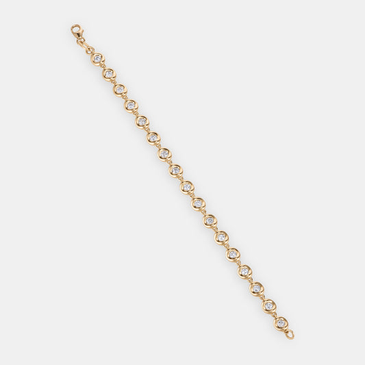 PILLOW BRACELET 2.56ctw Old Mine Cut Antique Diamonds