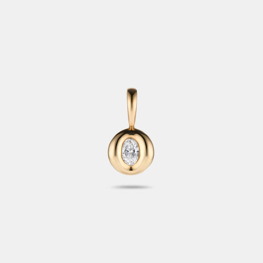 Pillow Pendant 0.21ct Oval Diamond