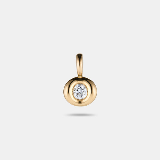 Pillow Pendant 0.35ct Old Mine Cut Antique Diamond