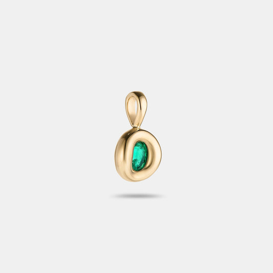 Pillow Pendant 0.38ct Oval Emerald