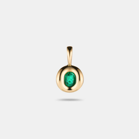 Pillow Pendant 0.38ct Oval Emerald