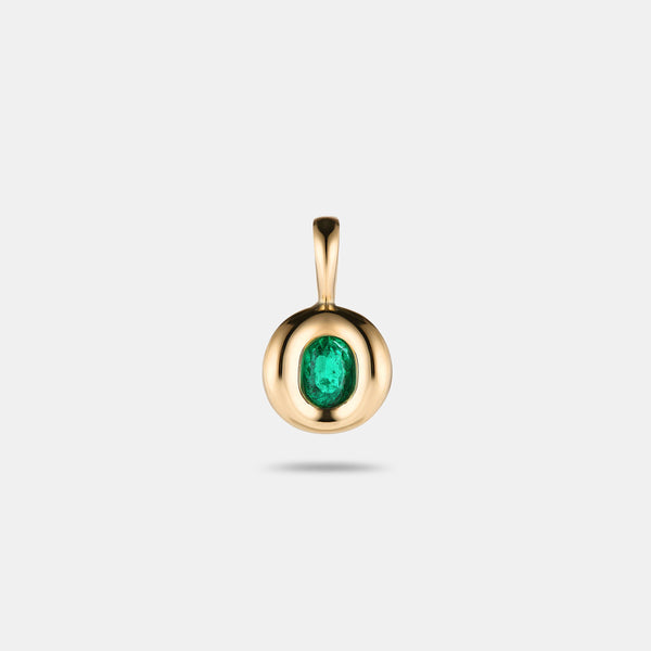 Pillow Pendant 0.38ct Oval Emerald