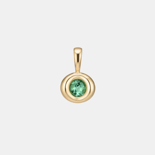 Pillow Pendant - 1.04ct Oval Lagoon Green Tourmaline