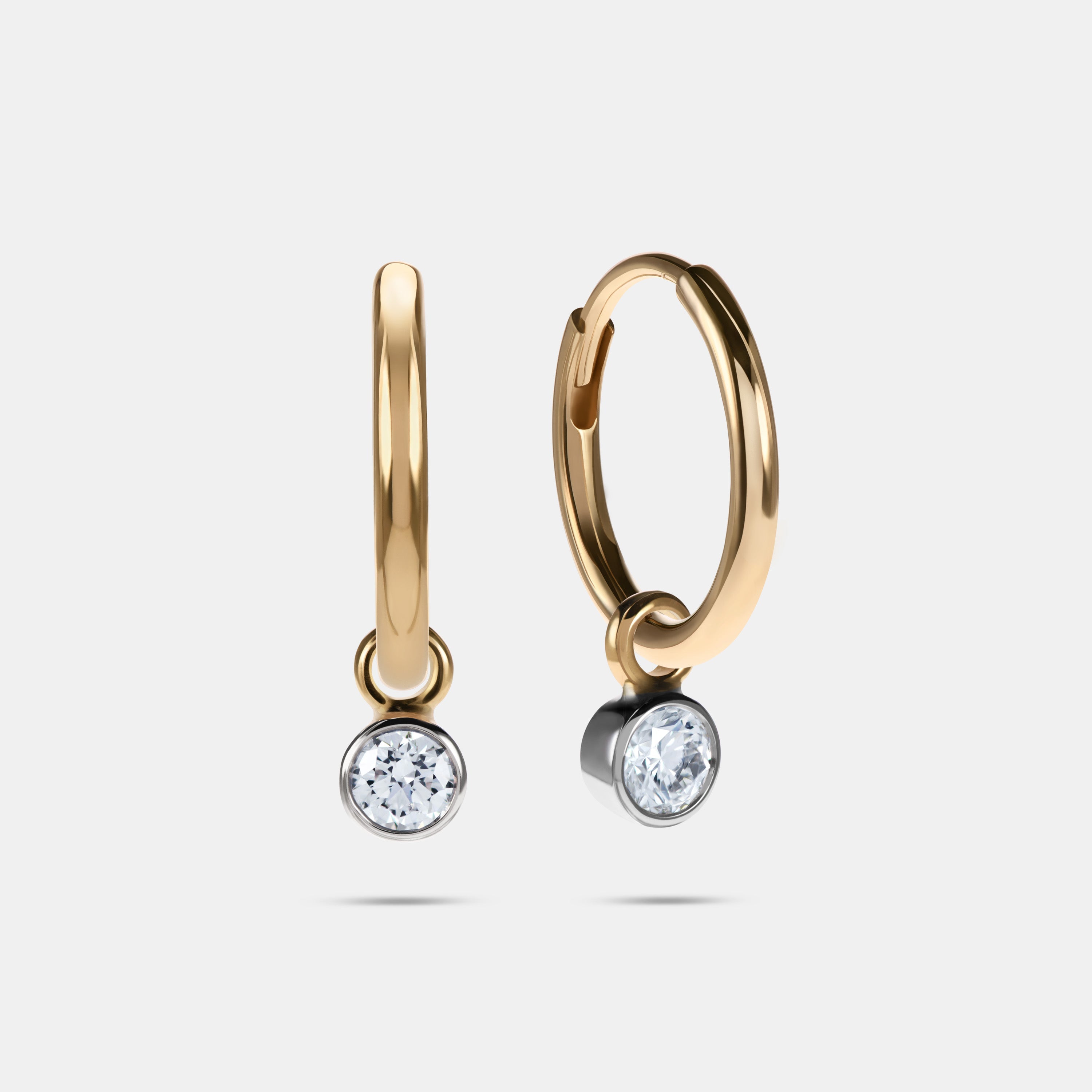 Round Diamond Earring Charm - 0.20ct