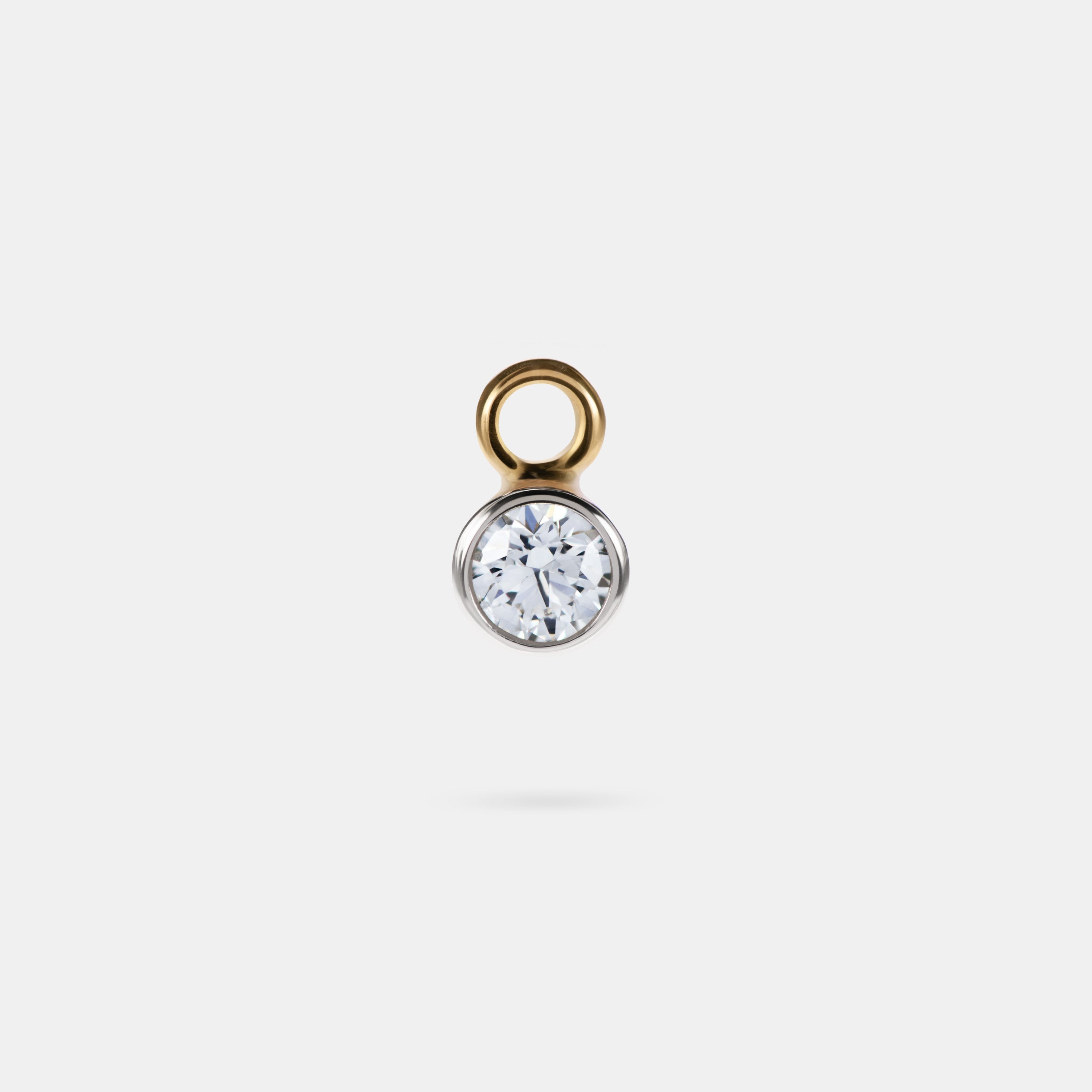 Round Diamond Earring Charm - 0.20ct