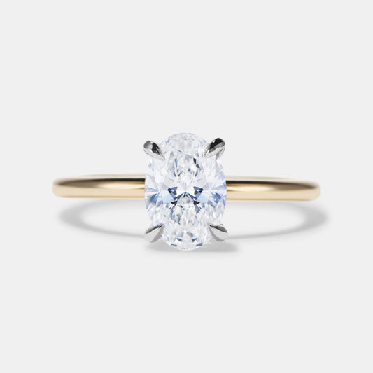 Selene Lab Diamond Solitaire Engagement Ring