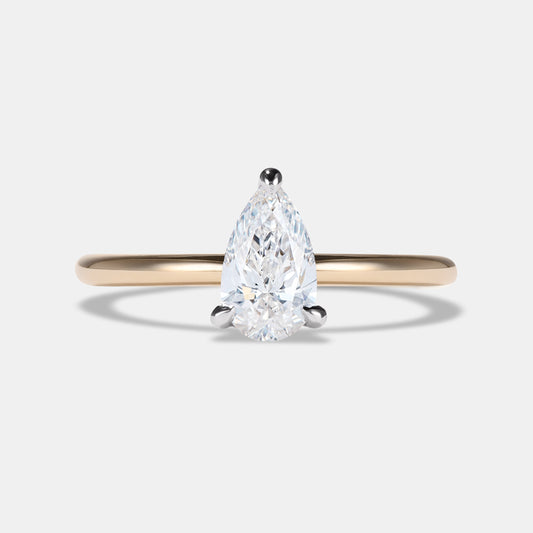 Selene Lab Diamond Solitaire Engagement Ring