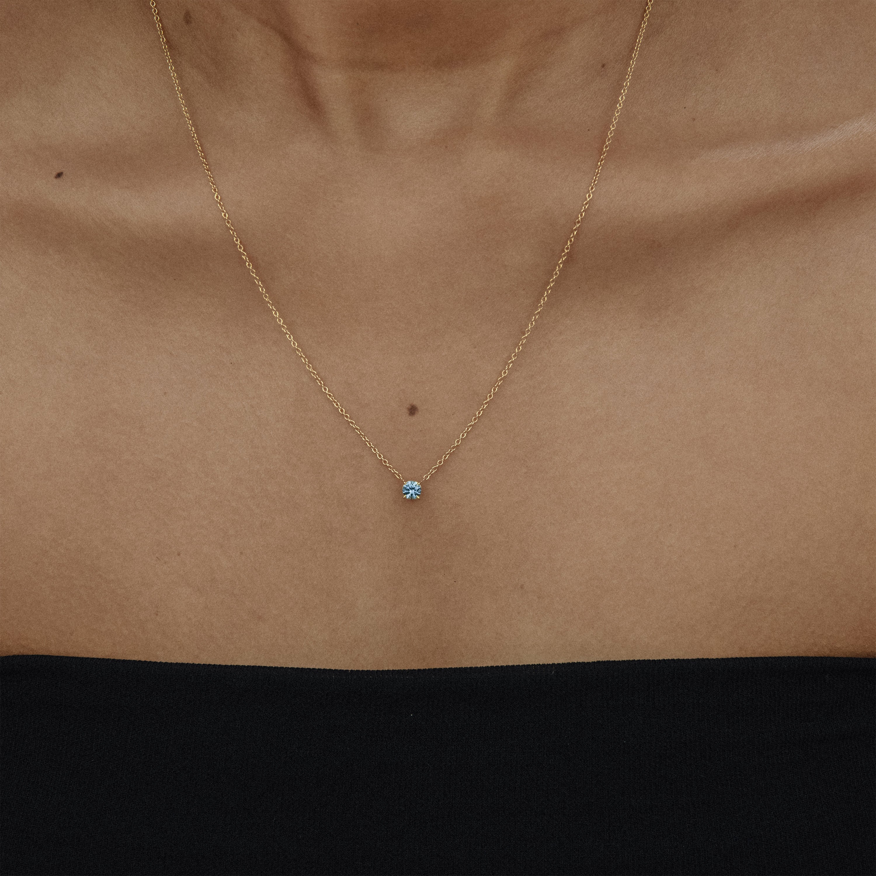Selene Montana Sapphire Pendant - 4.0mm (0.30ct)