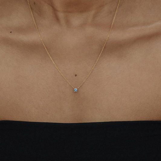 Selene Montana Sapphire Pendant - 4.0mm (0.30ct)
