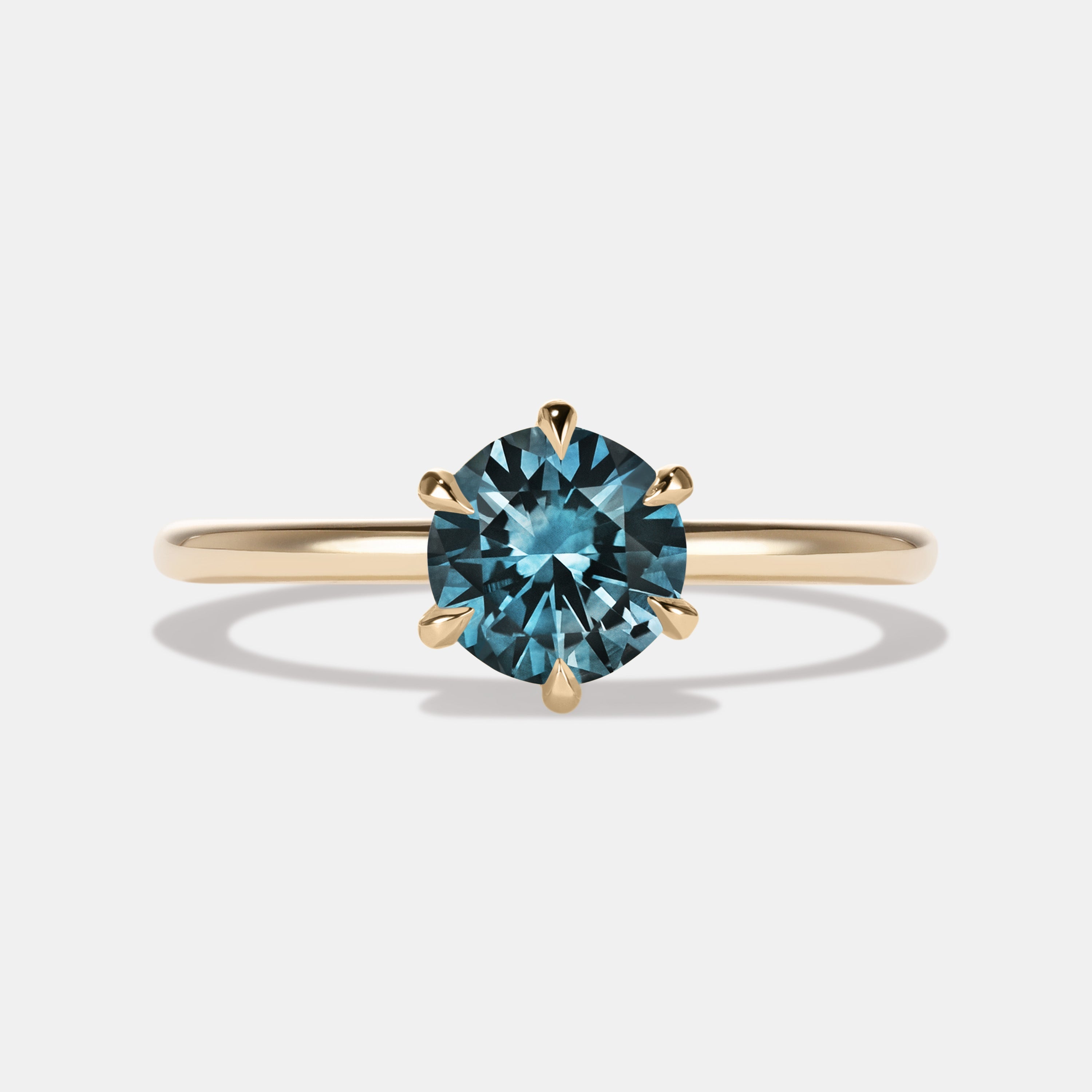 Selene Sapphire Solitaire Engagement Ring