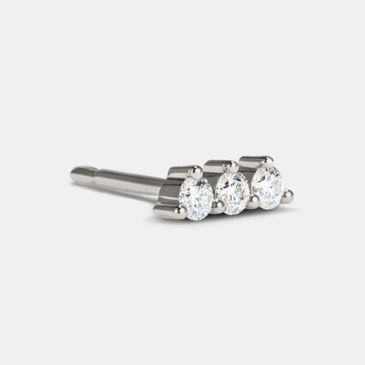 Single Petite Stud - Style No. 1 (Diamond)