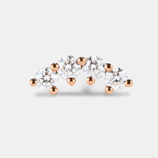 Single Petite Stud - Style No. 2 (Diamond)