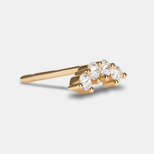 Single Petite Stud - Style No. 2 (Diamond)