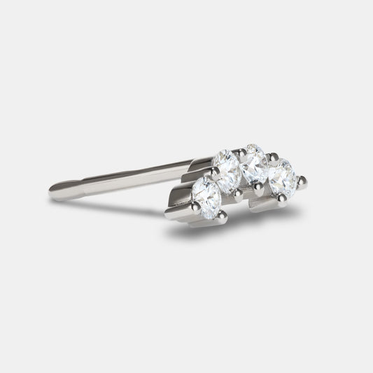 Single Petite Stud - Style No. 2 (Diamond)