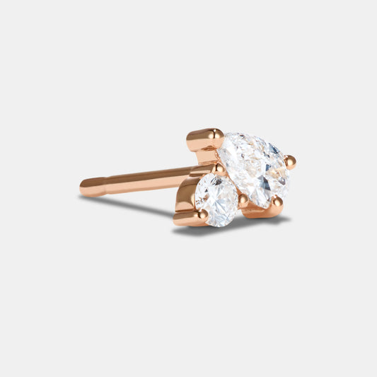 Single Petite Stud - Style No. 5 (Diamond)