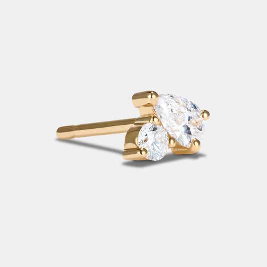 Single Petite Stud - Style No. 5 (Diamond)