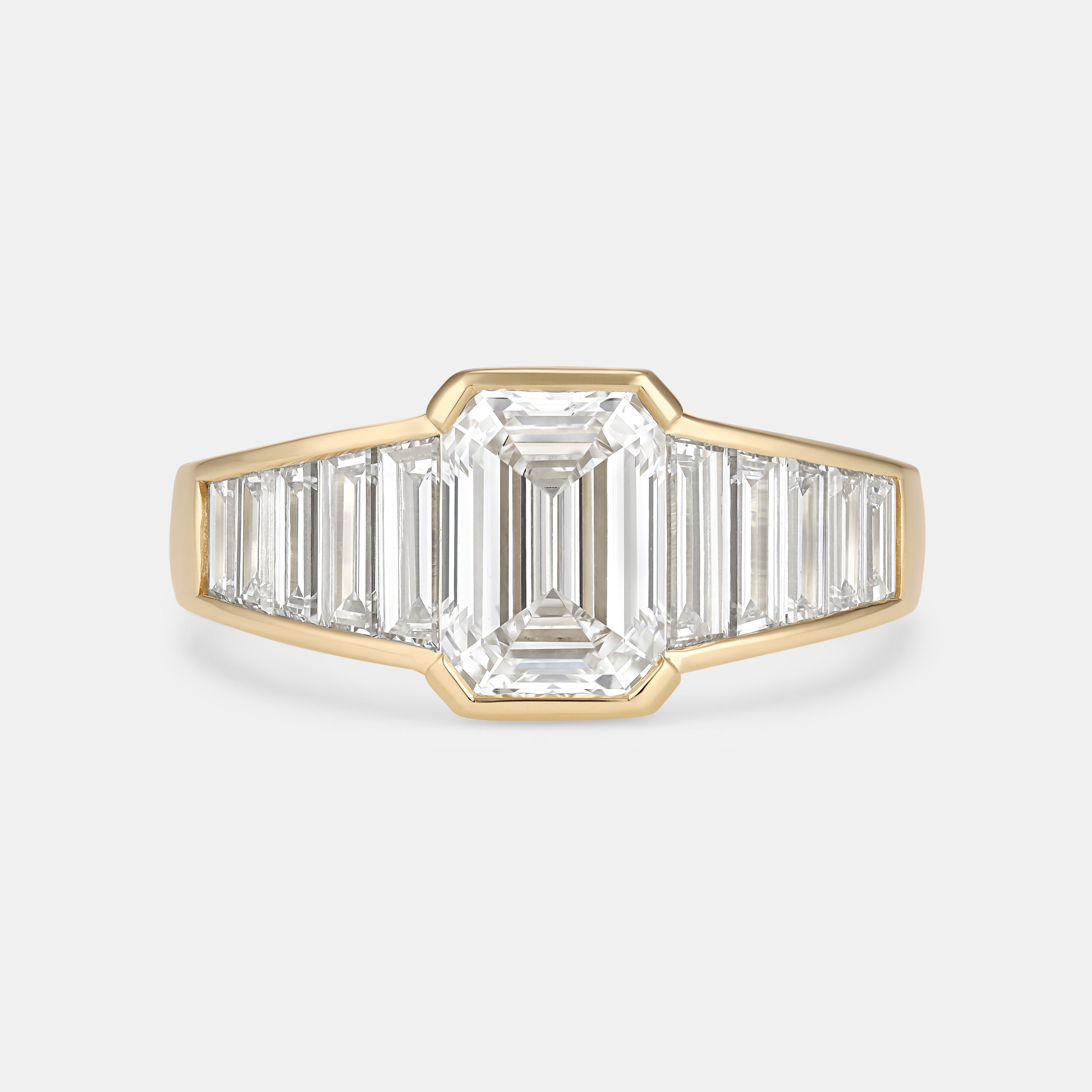 ZELDA 2.06ct Emerald Cut Diamond Engagement Ring