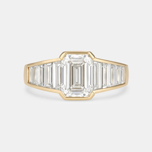 ZELDA 2.06ct Emerald Cut Diamond Engagement Ring