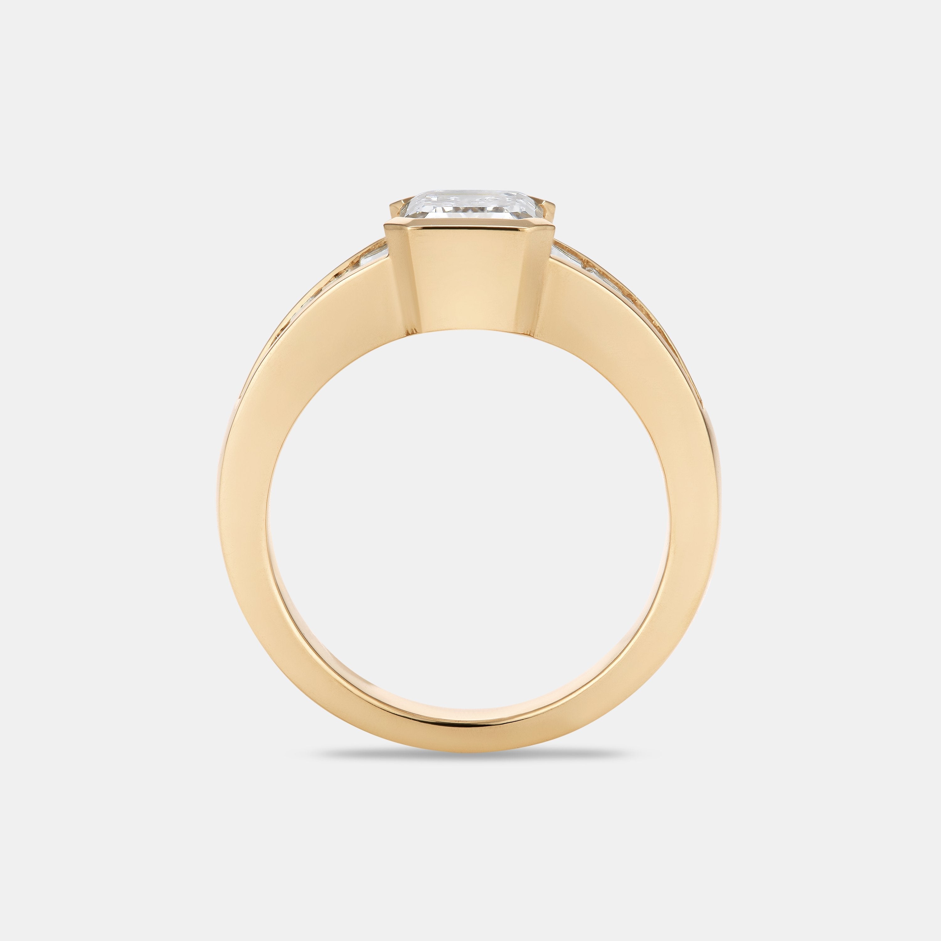 ZELDA 2.06ct Emerald Cut Diamond Engagement Ring