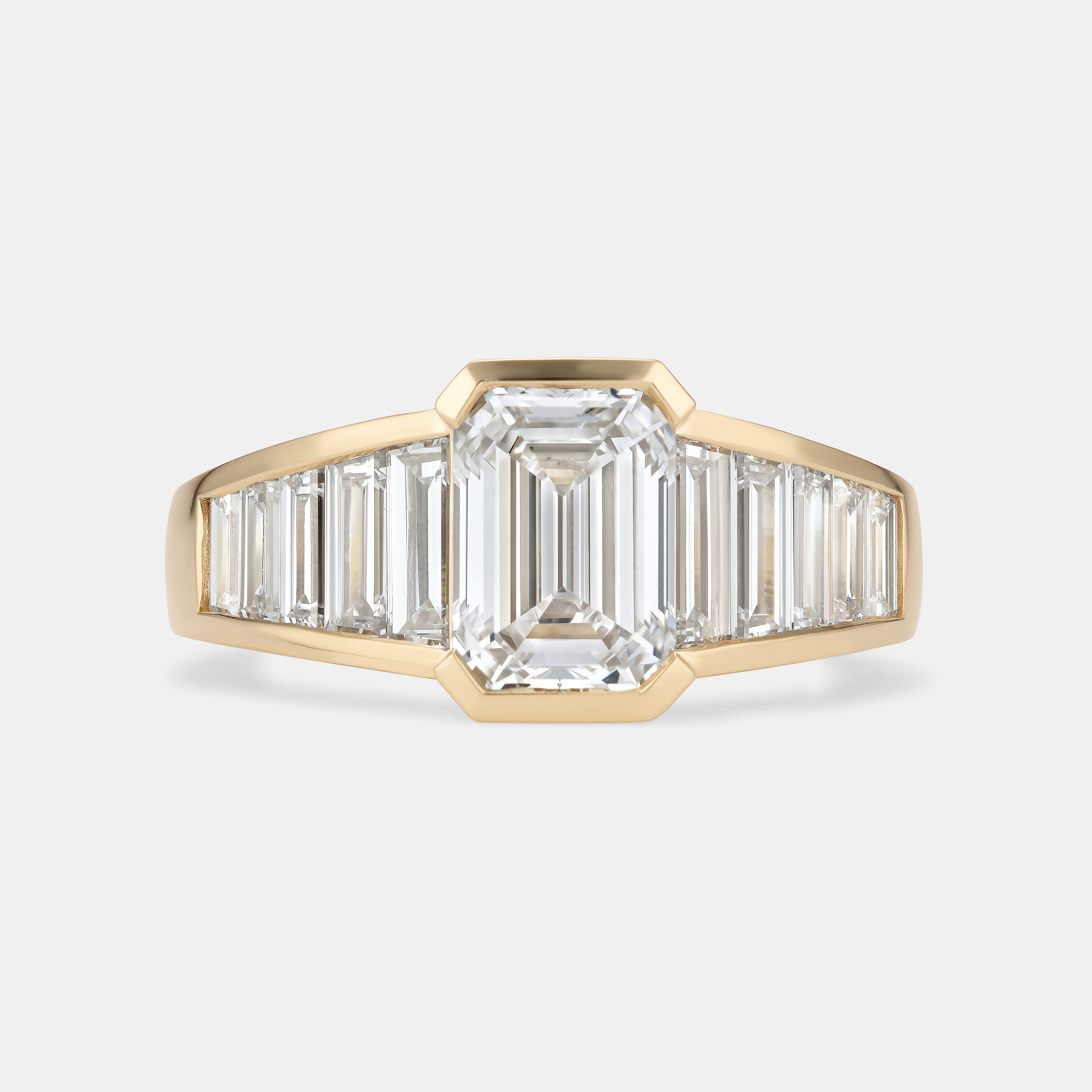ZELDA 2.06ct Emerald Cut Diamond Engagement Ring