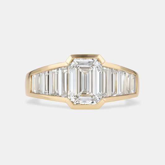 ZELDA 2.06ct Emerald Cut Diamond Engagement Ring
