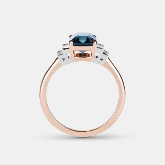 Amelia Sapphire Five Stone Engagement Ring