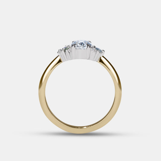 ASTRA - 0.90CT OVAL DIAMOND ENGAGEMENT RING