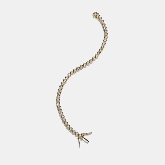 Bezel Diamond Tennis Bracelet - 0.07ct (3.49ctw)