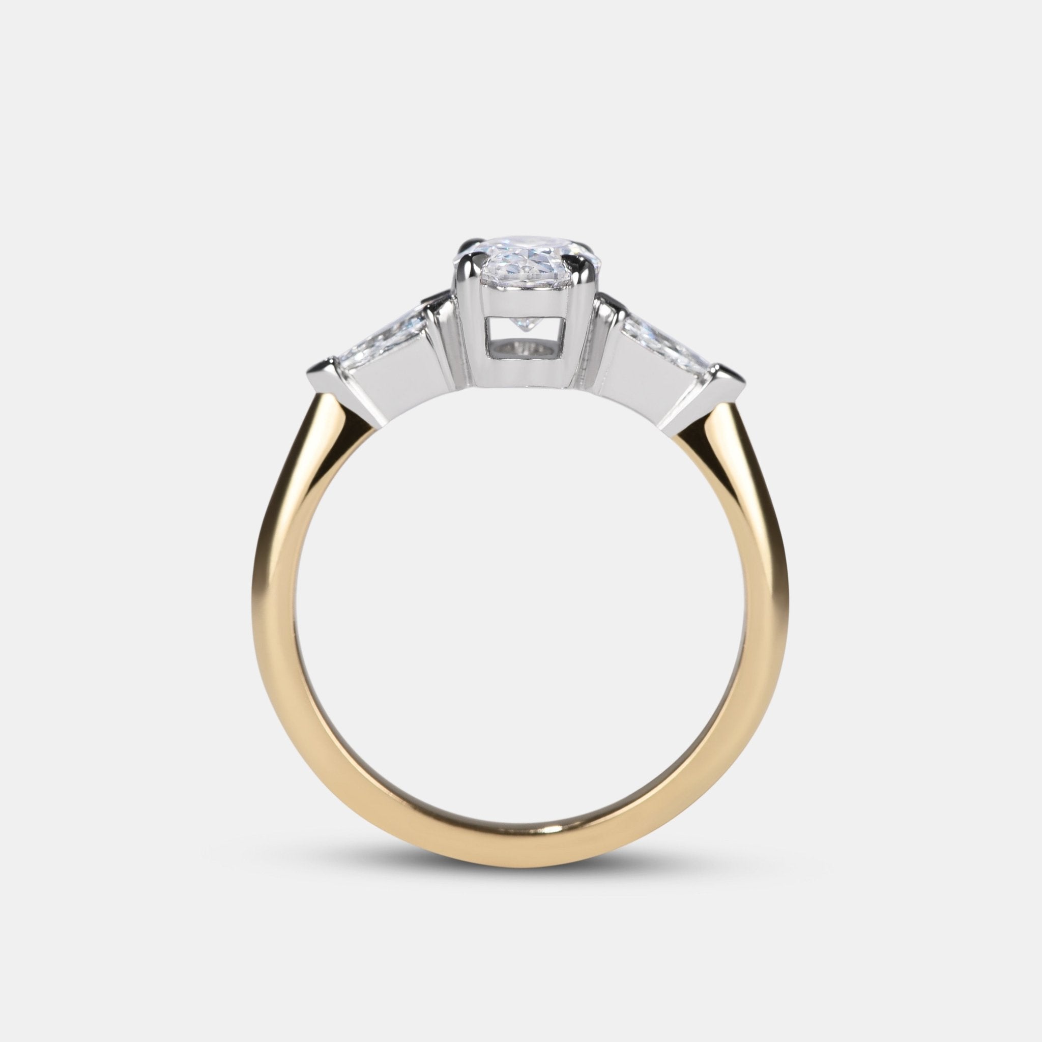 Delilah Diamond Three Stone Engagement Ring