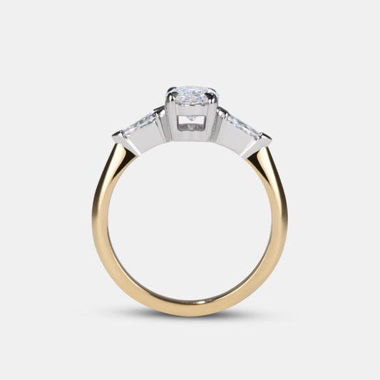Delilah Diamond Three Stone Engagement Ring