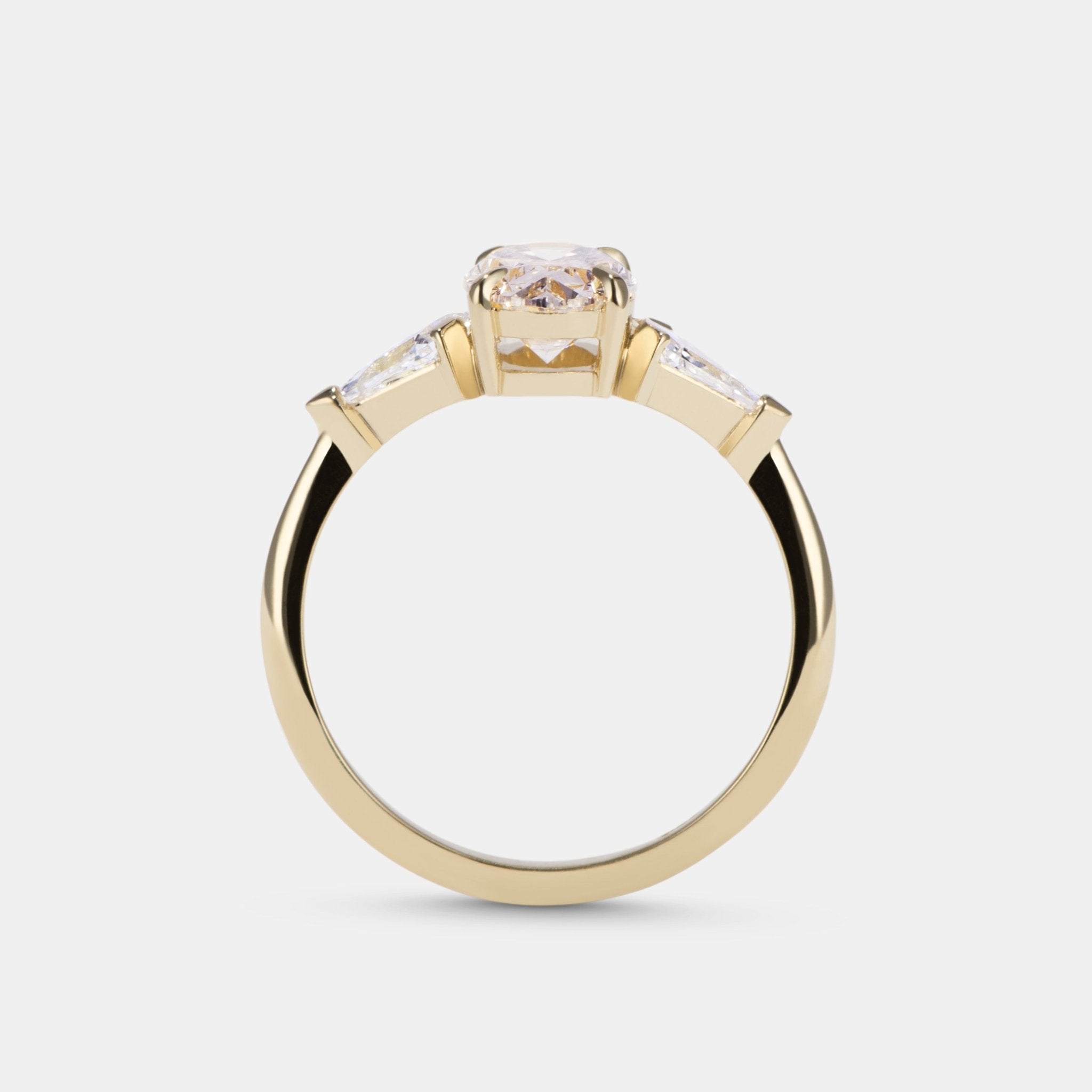 DELILAH Lab Grown Diamond Three Stone Engagement Ring