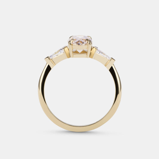 DELILAH Lab Grown Diamond Three Stone Engagement Ring