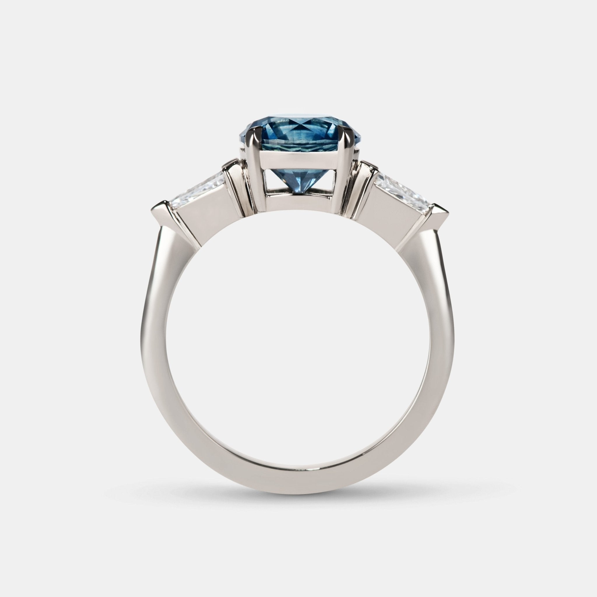 Delilah Sapphire Three Stone Engagement Ring