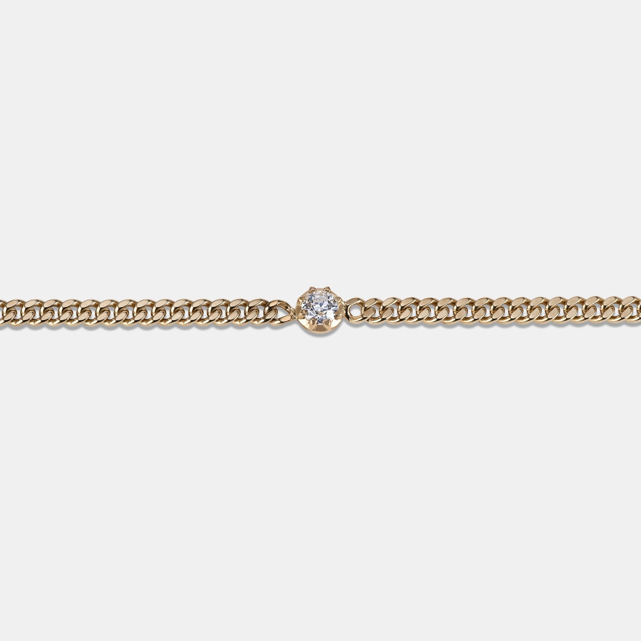 Georgia Curb Bracelet - Diamond