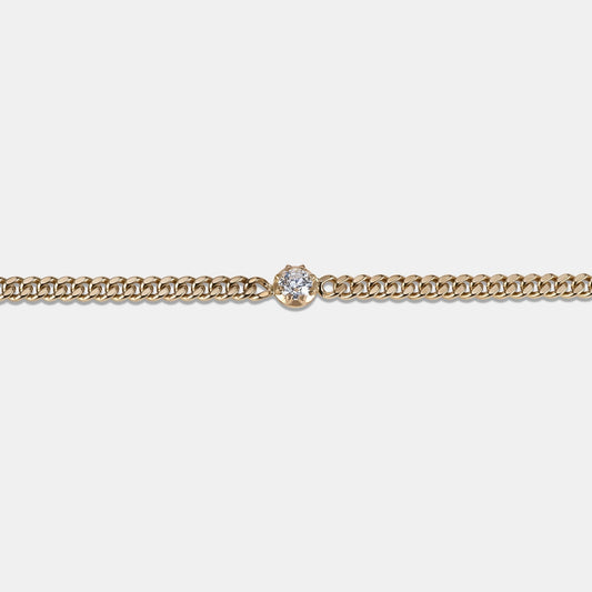 Georgia Curb Bracelet - Diamond