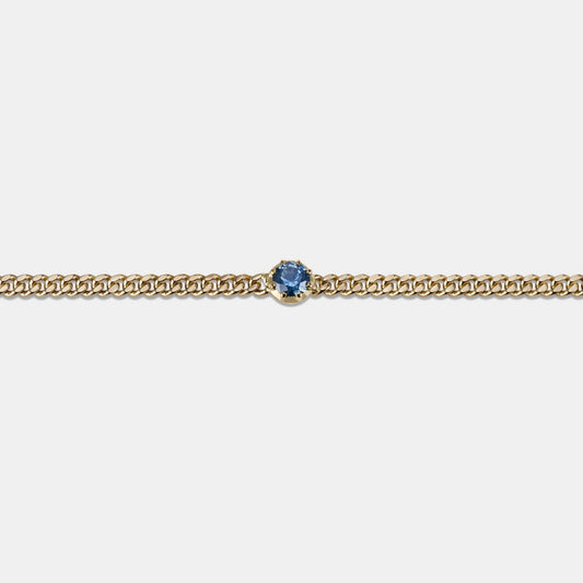 Georgia Curb Bracelet - Sapphire