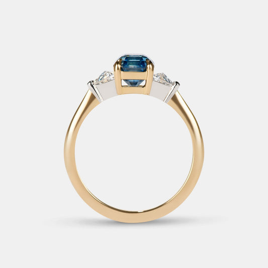 MARNI - 2.18CT TEAL SAPPHIRE ENGAGEMENT RING
