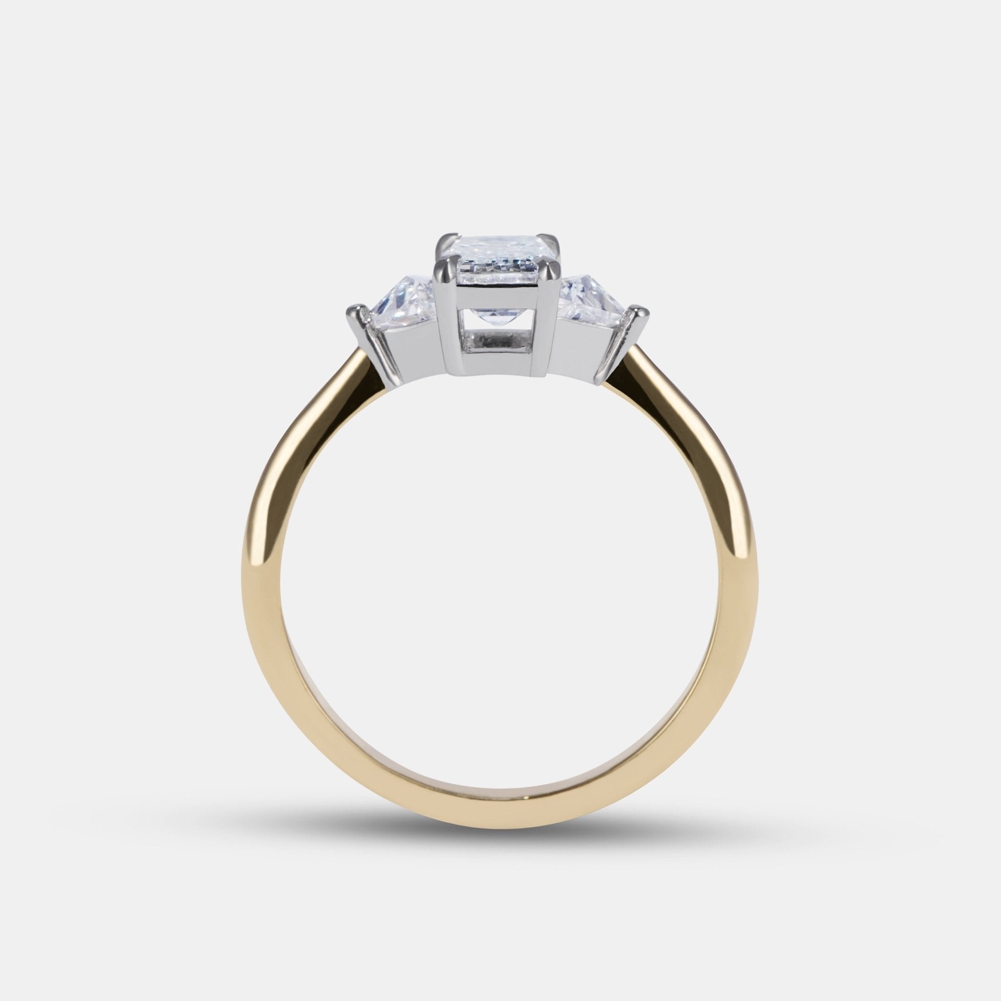 Marni Diamond Three Stone Engagement Ring
