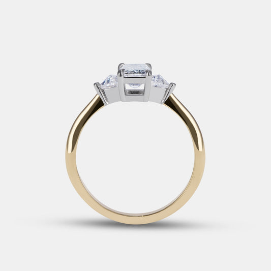 Marni Diamond Three Stone Engagement Ring