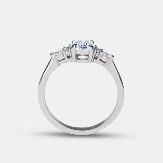 Olivia - 0.90ct Oval Diamond Engagement Ring